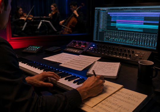 Completed musical score and organized multitrack song production